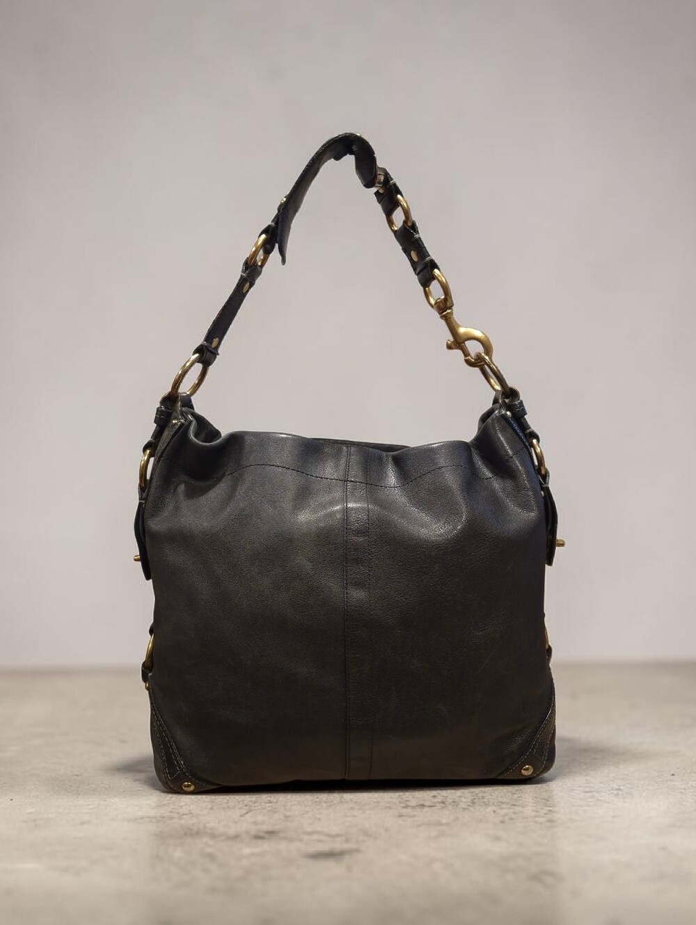 Coach Carly Leather Shoulder Bag - Picture 10 of 11